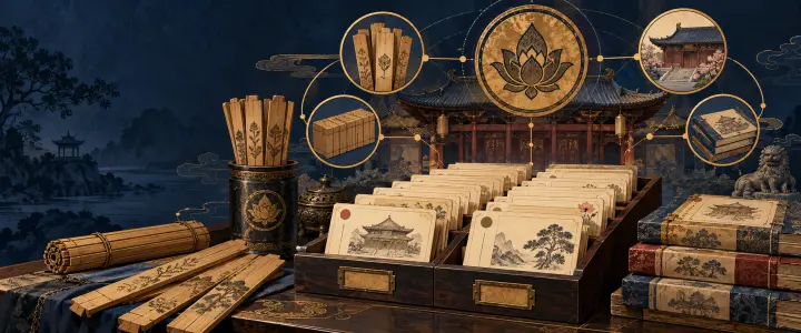 籤詩版本比較主題插畫