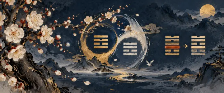 梅花易數主題插畫