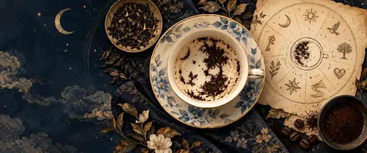 茶葉／咖啡渣占主題插畫