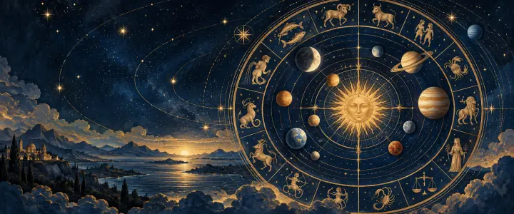 西洋占星主題插畫
